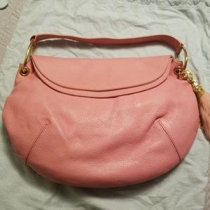 Juicy pink leather bag